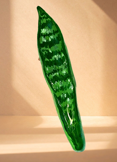 Escultura de espada de São Jorge em cerâmica fria.